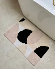 Tapis de bain SANOLI Beige 60 x 90 cm Coton_1176652