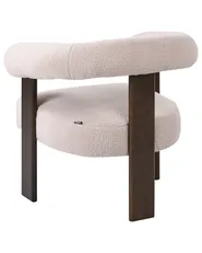 Poltrona ILBRO Bouclé Marrone scuro/Beige_1061240