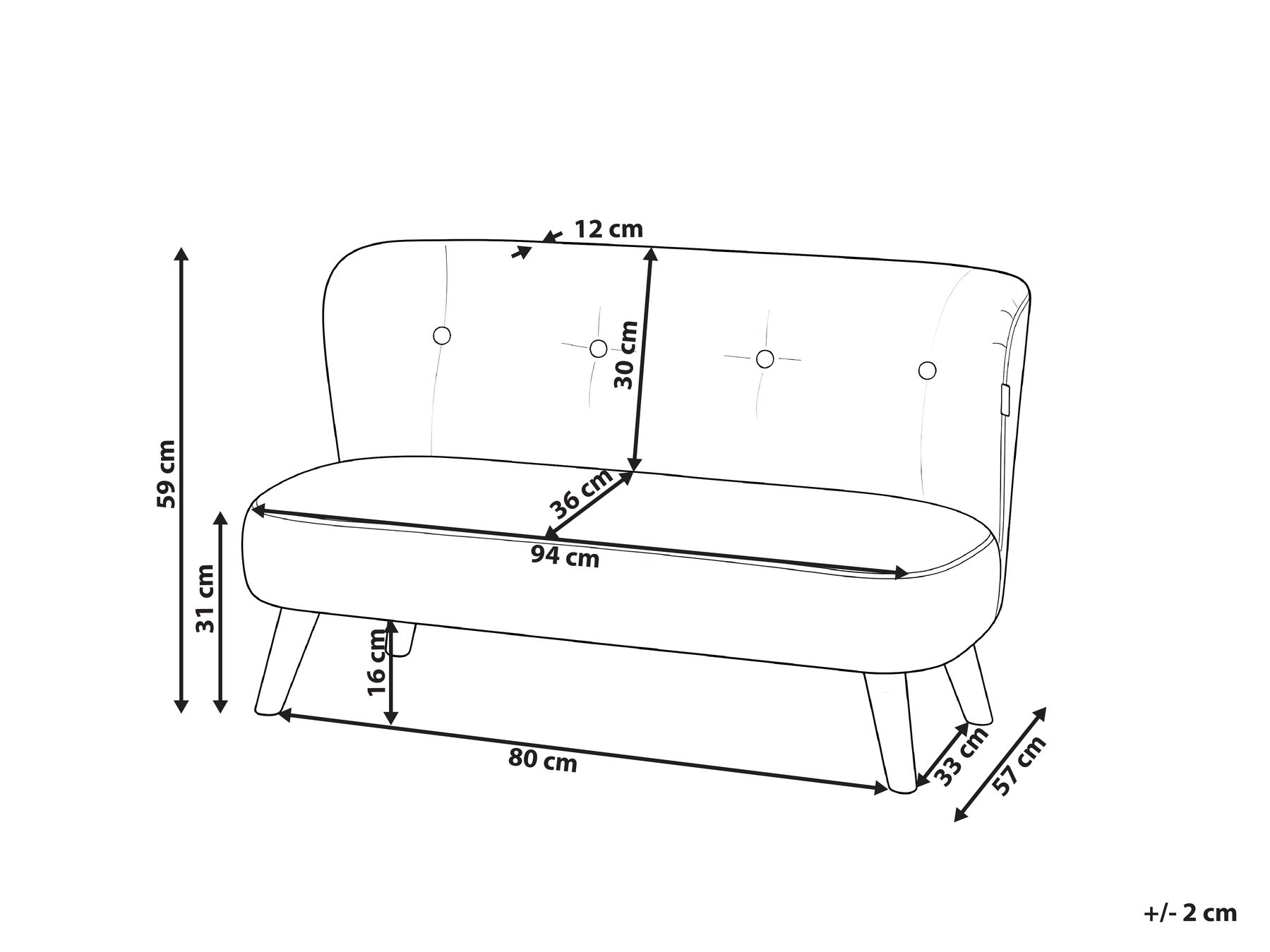 Kids Sofa LOTE Boucle Beige_1055563
