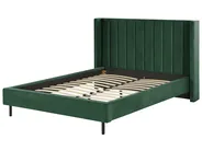 Bett mit Lattenrost Samtstoff VILLETTE 140 x 200 cm Dunkelgrün_832665