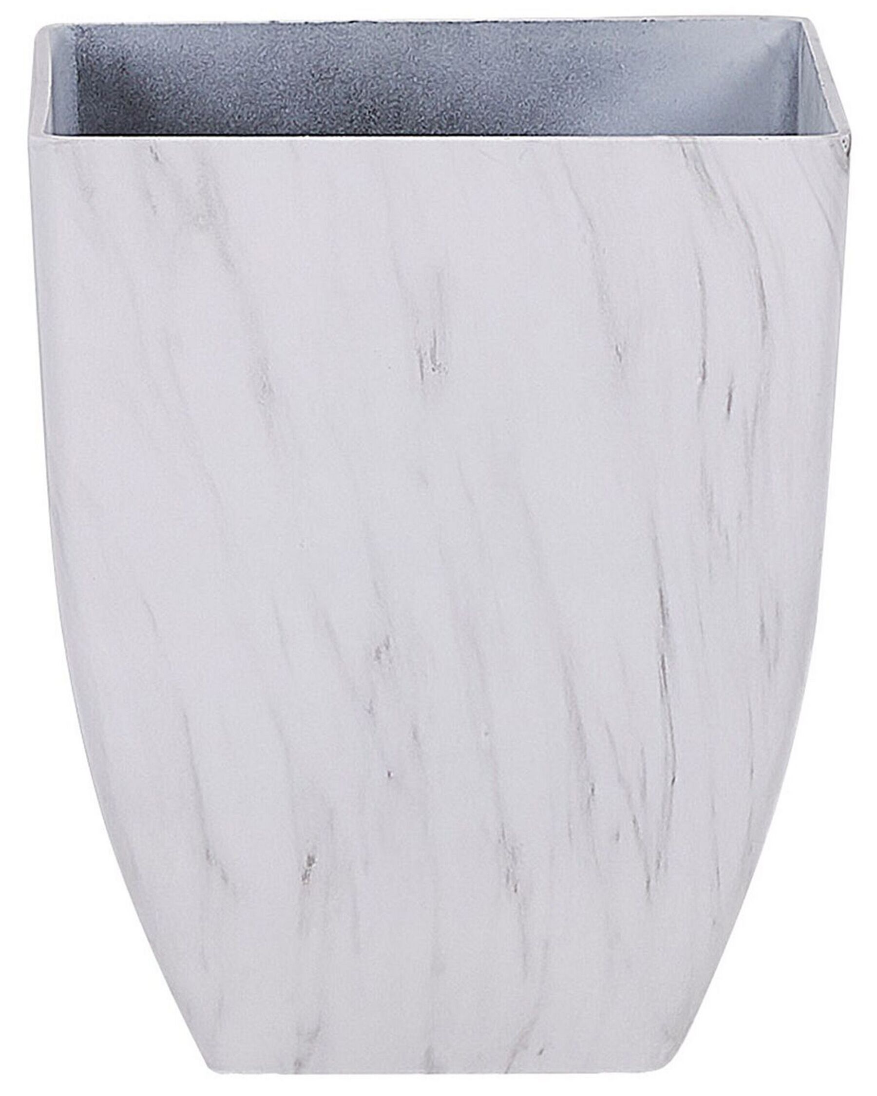 Kukkaruukku marmorikuvio valkoinen 35 x 35 cm MIRO_772755