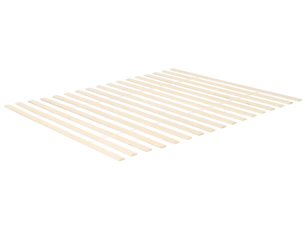 Bett mit Lattenrost WIZERNES 160 x 200 cm Helle Eiche_1059221