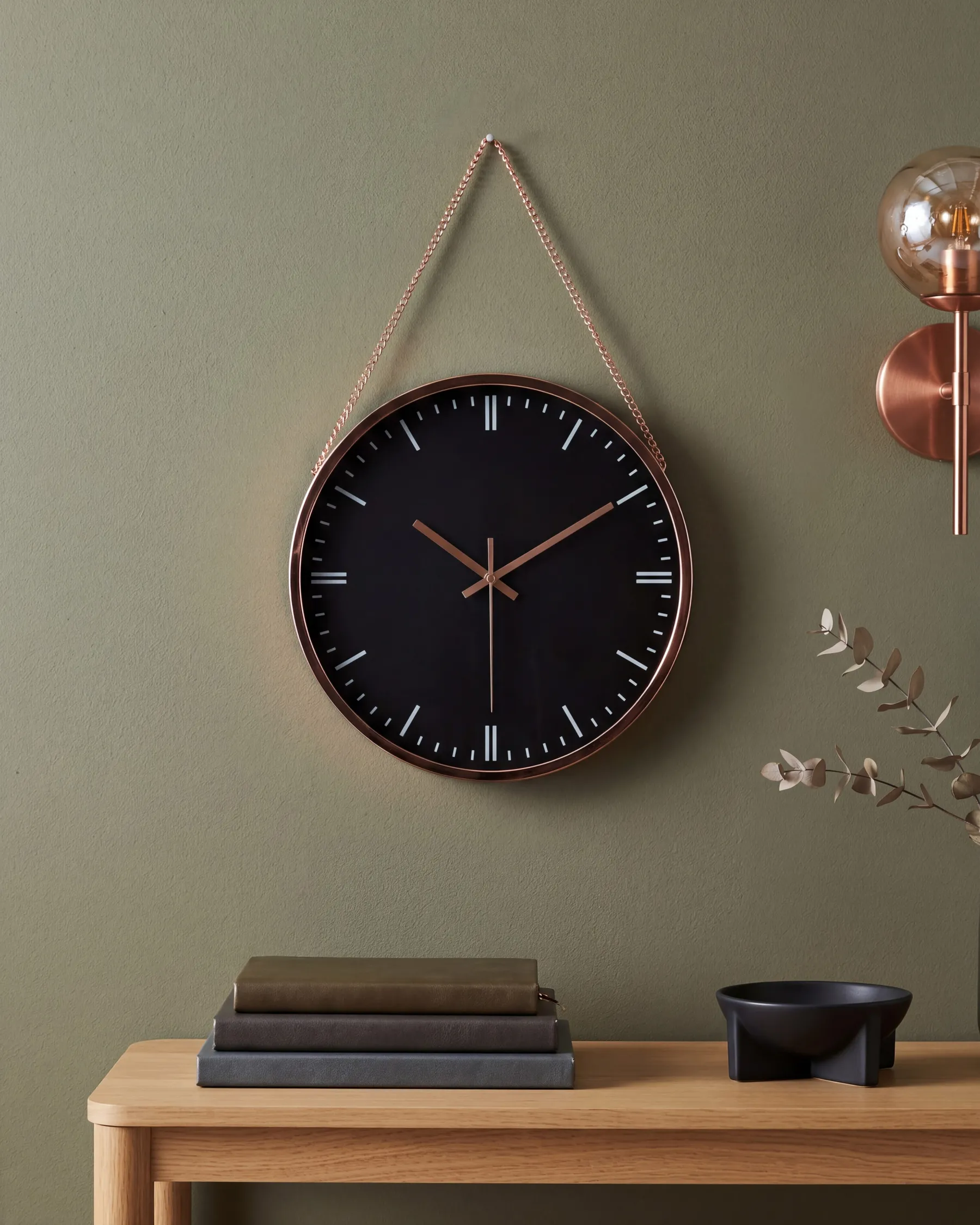 Wall Clock BEZAS 30 cm Black_827757