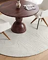 Faux Fur Rug ONTAKE Off-White ø 160 cm