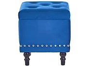 Storage Pouffe LORETTO Velvet Dark Blue_1190604