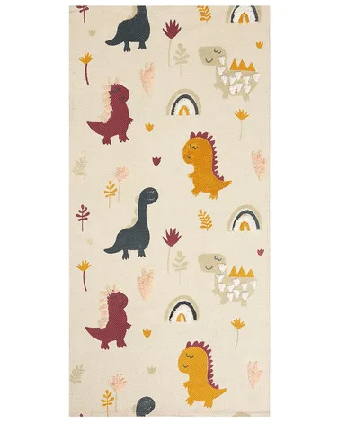 Beliani Tappeto Bambini Con Motivo Stradale, 80x150 Cm, Antiscivolo E Adatto A Riscaldamento A Pavimento