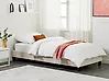 Bed without Headboard Fabric ROANNE 90 x 200 cm (EU Single) Beige