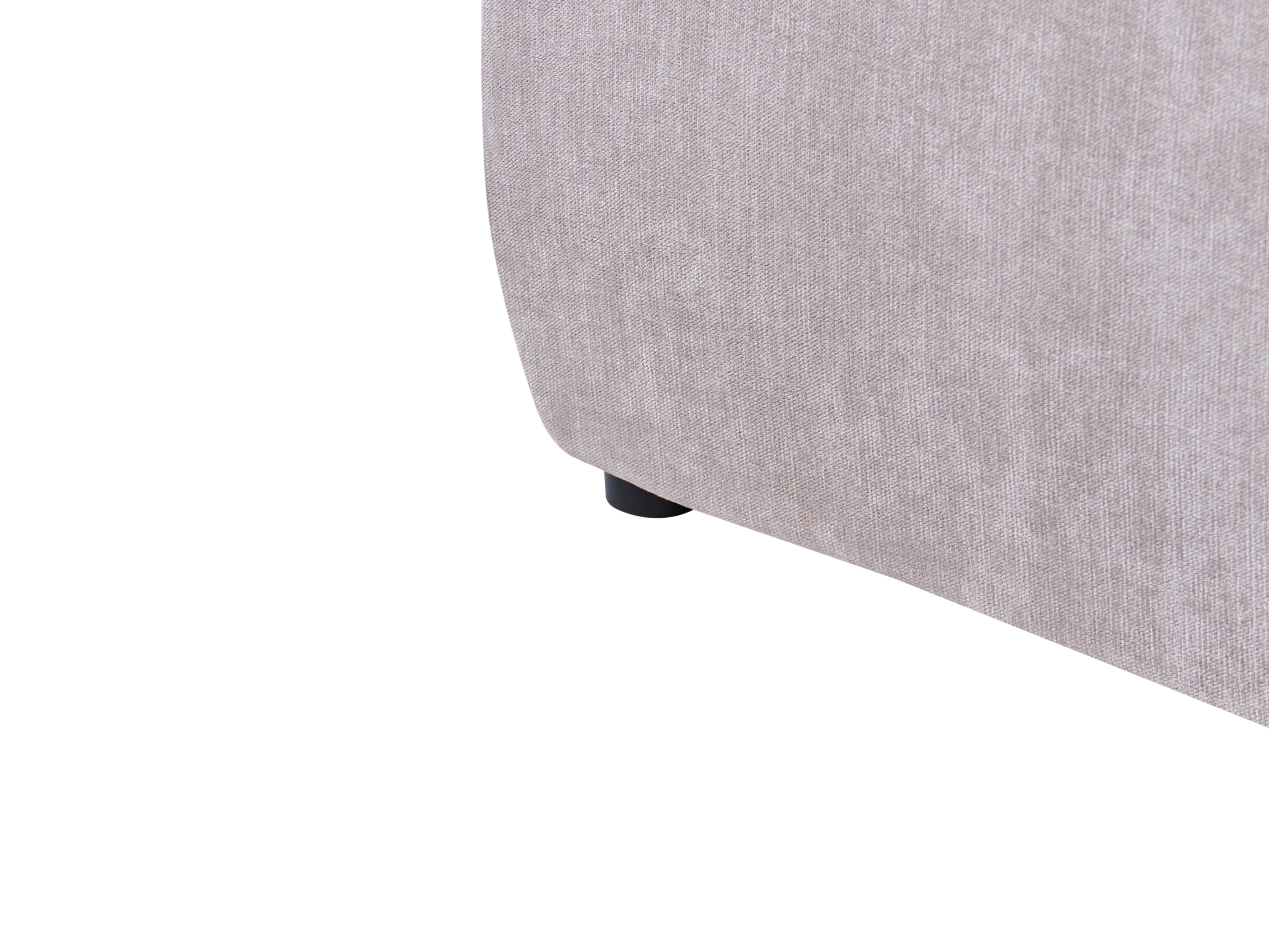 Bett mit Stauraum MOUZON Chenillegewebe Taupe 160 x 200 cm_1019544