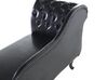 Chaise longue vintage destra in pelle sintetica nera NIMES_697442