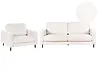 Conjunto de sala de estar 4 plazas SAVALEN Bouclé Blanco