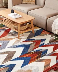 Rug KANAKERAVAN Multicolour 200 x 300 cm Kilim Wool_859673