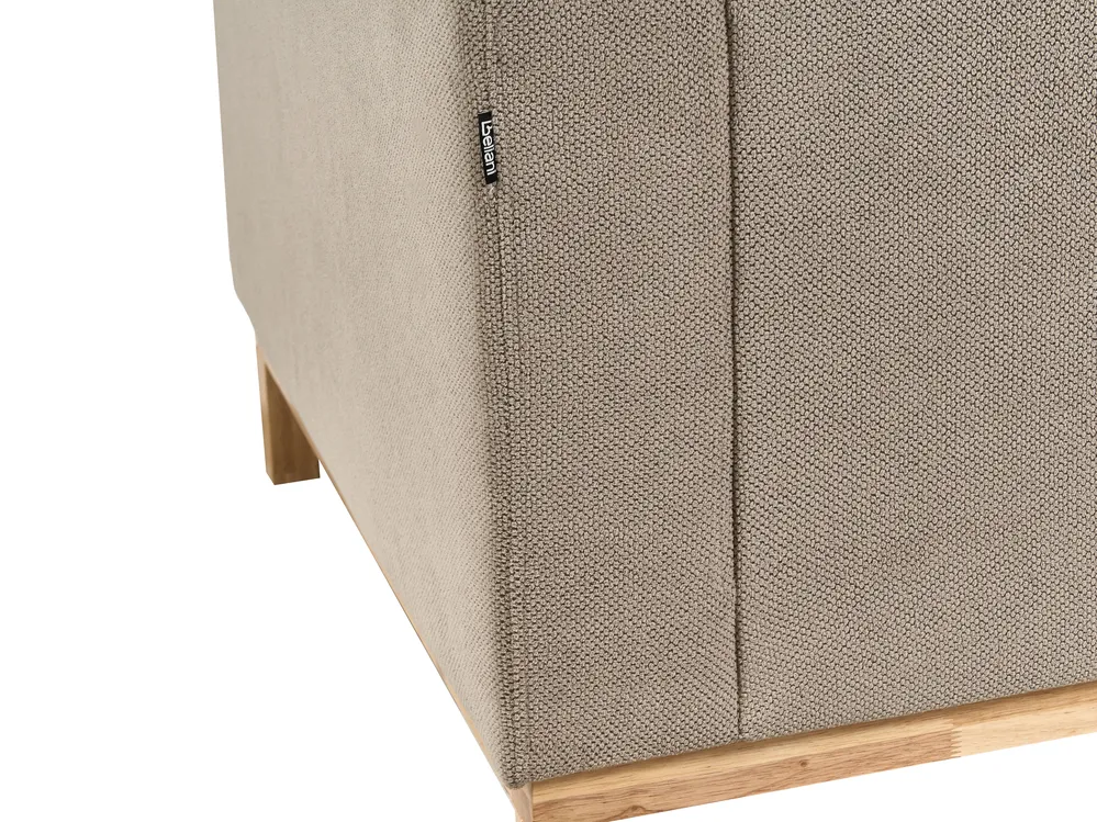 Corner Sofa 4 Seater SIGGARD Fabric Taupe Right Hand_944888
