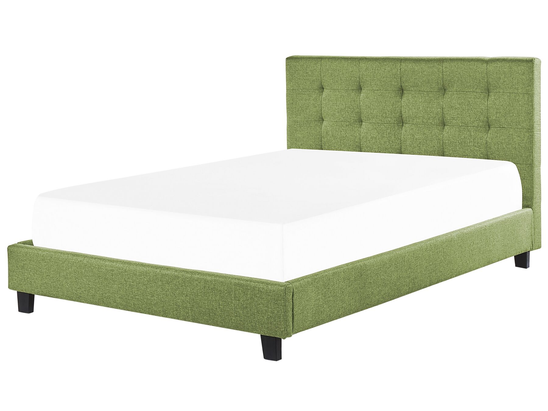 Čalúnená vodná posteľ 180 x 200 cm zelená LA ROCHELLE_845047