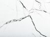 Ruokapöytä jatkettava marmorikuvio valkoinen/kulta 160/200 x 90 cm MAXIMUS_850404