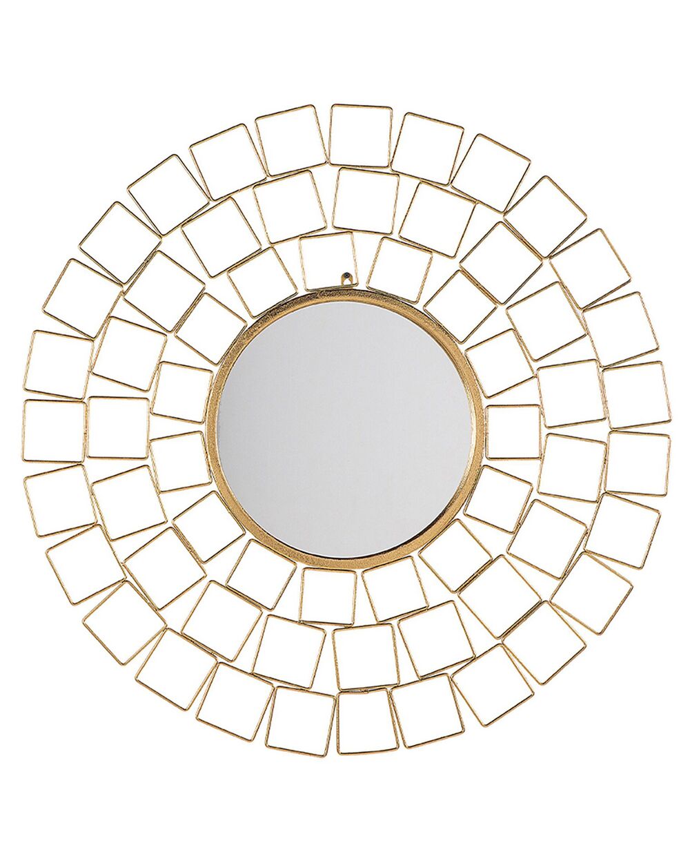 Lustro ścienne LABRIT 90 cm 90 cm Metal Złoty