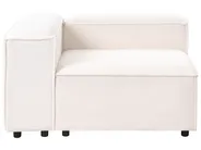 Modular Corner Sofa 2 Seater ARDAL with Ottoman Boucle Off-White Left Hand_908387