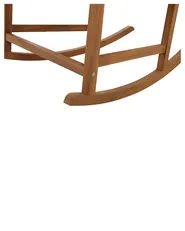 Poltrona a dondolo BOJANO Legno d'acacia Marrone_843675