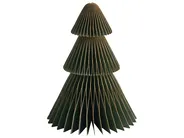 Set of 5 Christmas Decorations VORMA 25 cm Christmas Tree Beige/ Green_1030619