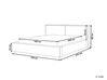 Manšestrová postel 160 x 200 cm béžová LINARDS_876127