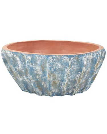 Terracotta Plant Pot ⌀ 51 cm Blue OSTRYA