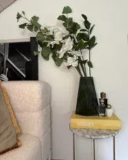 Wazon na kwiaty MARPISSA 26 cm Szkło Ciemnozielony_940055