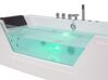 Whirlpool Badewanne weiss LED Unterwasserbeleuchtung 153 x 71 cm SAMANA_762949