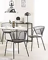 Set of 2 Dining Chairs RIGBY Metal Black