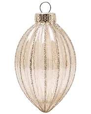 Set of 42 Baubles ICEGLOW Glass Gold_1192281