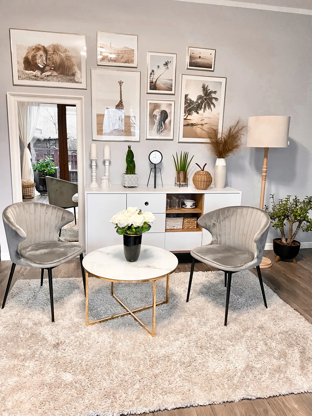 Outsunny Mesa De Centro Efecto Mármol 40x40 Cm – Metal Dorado, Interior Y Exterior, Fácil Limpieza