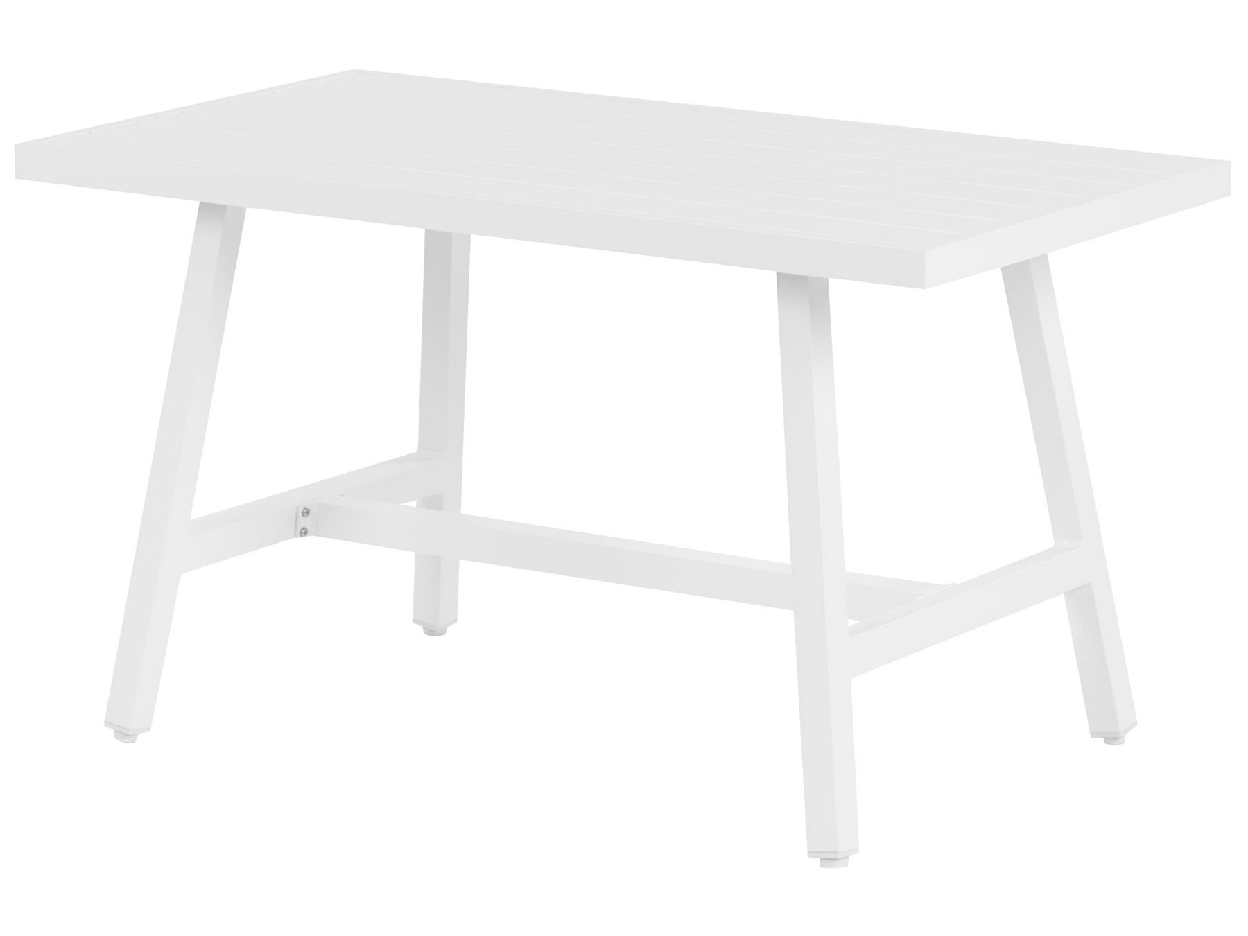 Table de jardin en aluminium blanc 120 x 64 cm FRATTE_930777