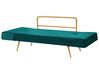 Velvet Sofa Bed Emerald Green SAARELA_932671