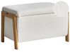 Storage Bench EDLAND Boucle White