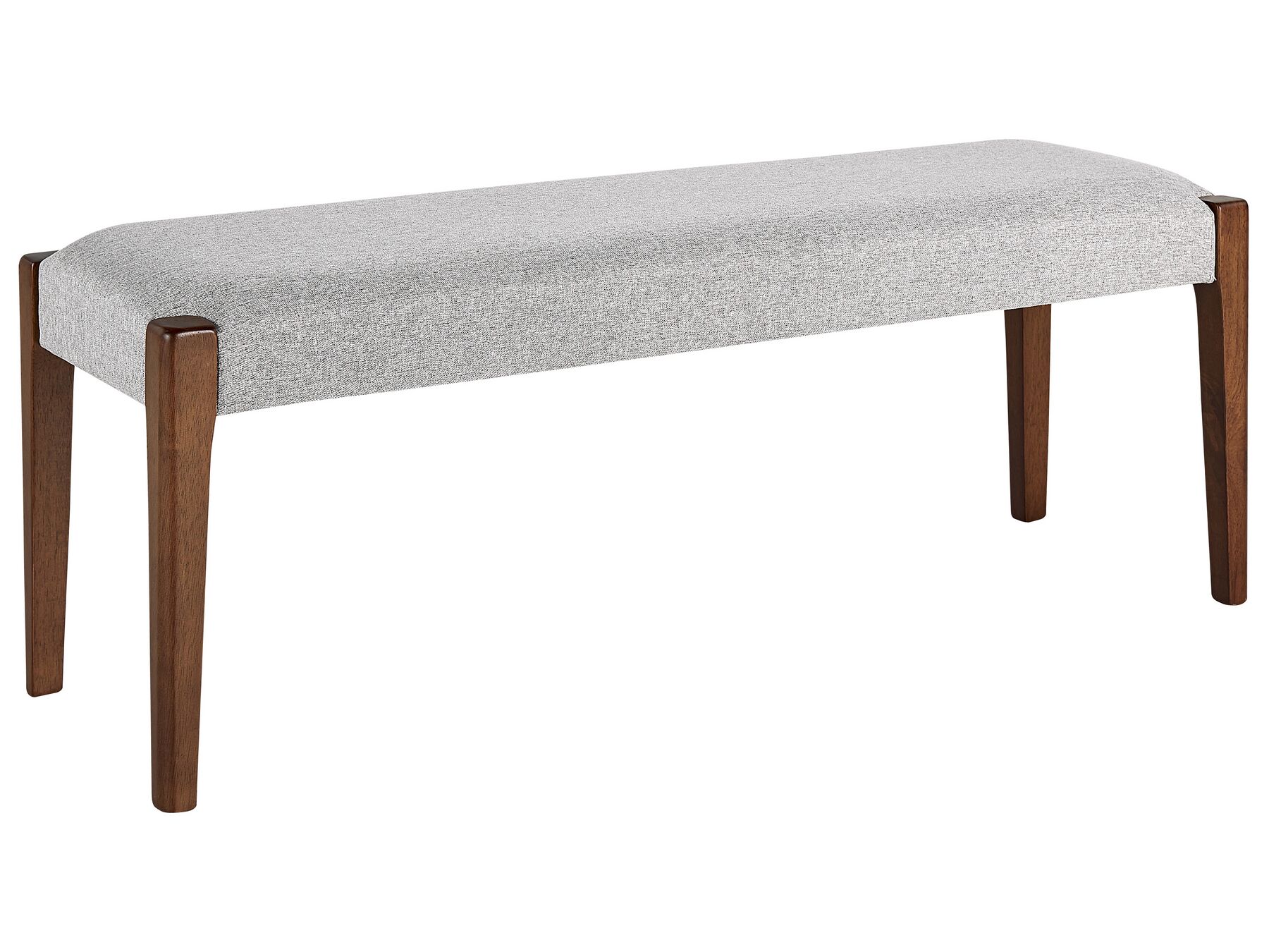 Cushioned Dining Bench Dark Wood with Grey ELYRIA_832027