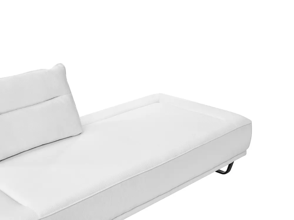 Sofa 3 Seater FAXEN Fabric White_1025197