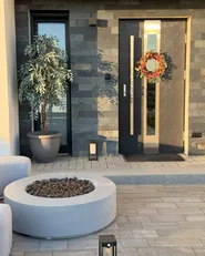 Gas Fire Pit PACAYA Concrete Light Grey_983776