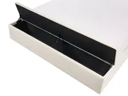Bed with Storage Bench NOYERS Velvet Off-White 180 x 200 cm (EU Super King)_1036689