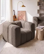 Armchair ANTOLA Boucle Taupe_1161652