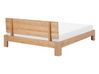 Dřevěná postel 140 x 200 cm světlé dřevo ROYAN_754742