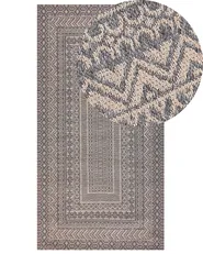 Szőnyeg BAGLAR Szürke 80 x 150 cm Juta zsákvászon_941778