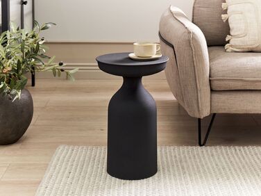 Metal Side Table Black TENJO