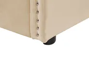 Trundle Bed Velvet TROYES 90 x 200 cm (EU Single) Beige_837082