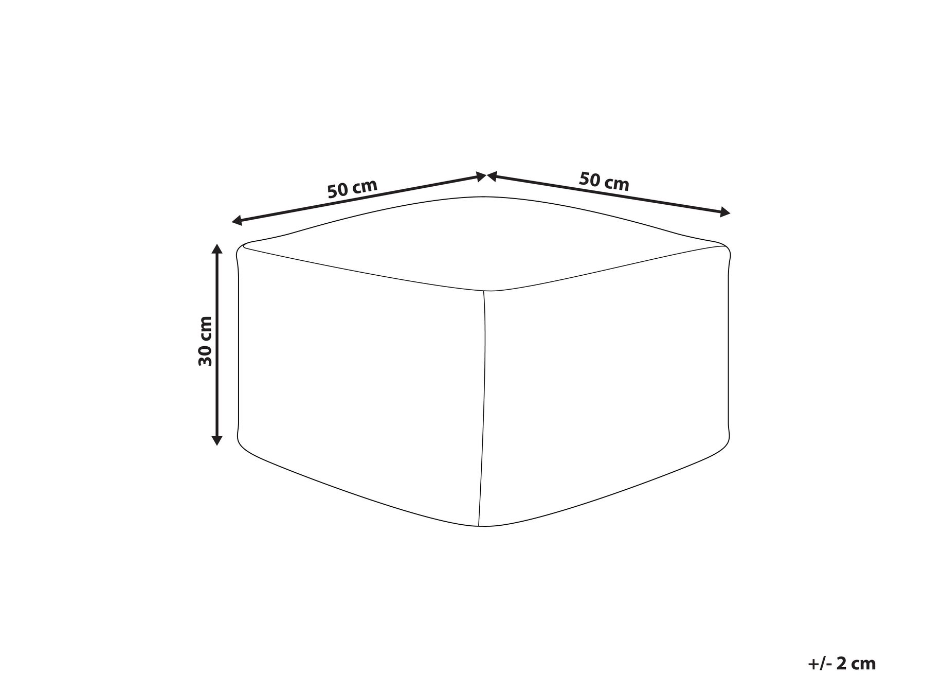 Outdoor Pouffe Brown ZAHRI_931707 Outdoor Pouffe Brown ZAHRI_931707