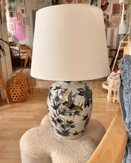 Table Lamp SUNJA Porcelain White/ Blue_1018338