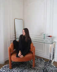Armchair BUREA Chenille Orange_1192793