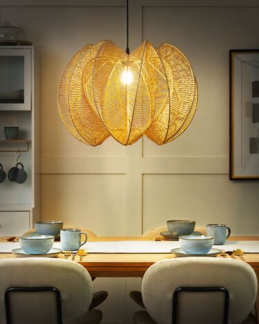 Paper Rope Pendant Lamp Natural MANINGA 