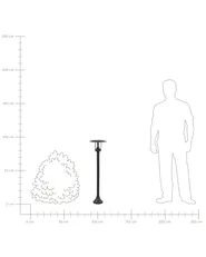 Outdoor Bollard Lamp TIZU Black_940761