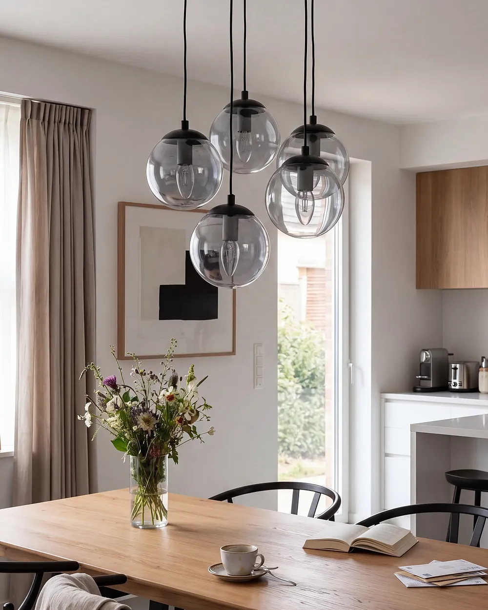 Lampa wisząca NOEL Szkło Czarny_1153853