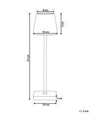 Bezprzewodowa lampa stołowa LED VALIRA Ze ściemniaczem Metal Biały_940501