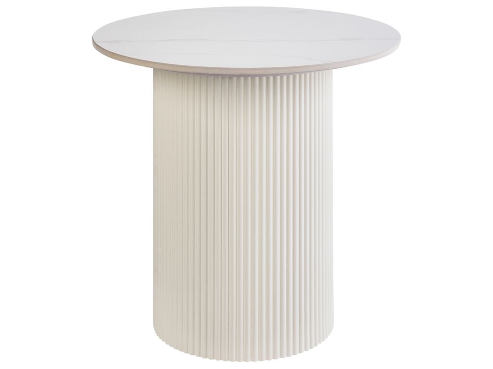 Beistelltisch LEONA Keramik Hellbeige