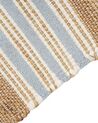 Jute Area Rug 80 x 150 cm Beige and Light Blue MIRZA_847304